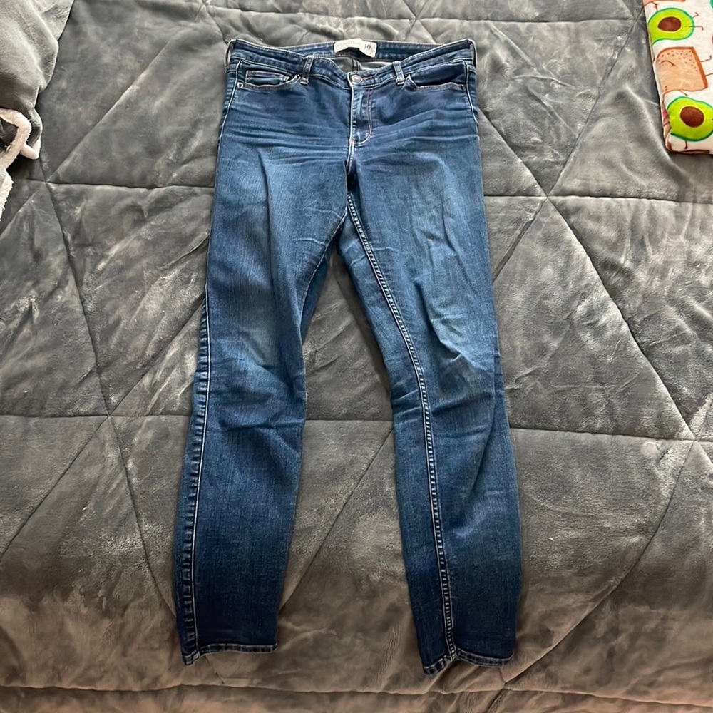 Abercrombie high rise super skinny jeans